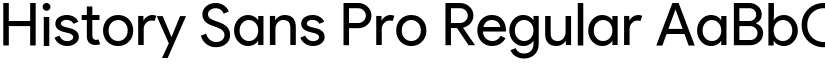 History Sans Pro Regular font