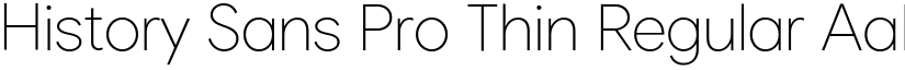 History Sans Pro Thin Regular font