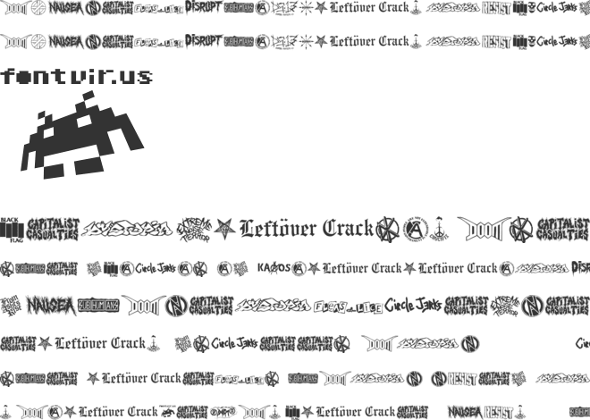 punk rawk font preview