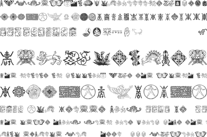 Cultural Icons font preview
