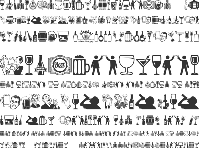 Alcohol font preview