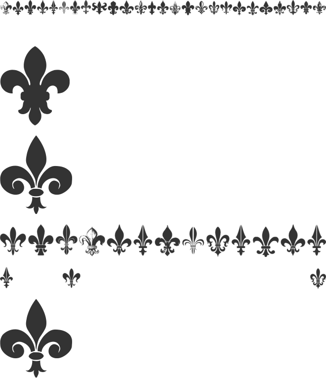 CF Fleurs de Lys font preview