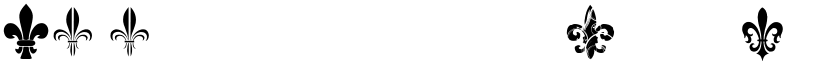 CF Fleurs de Lys Regular font