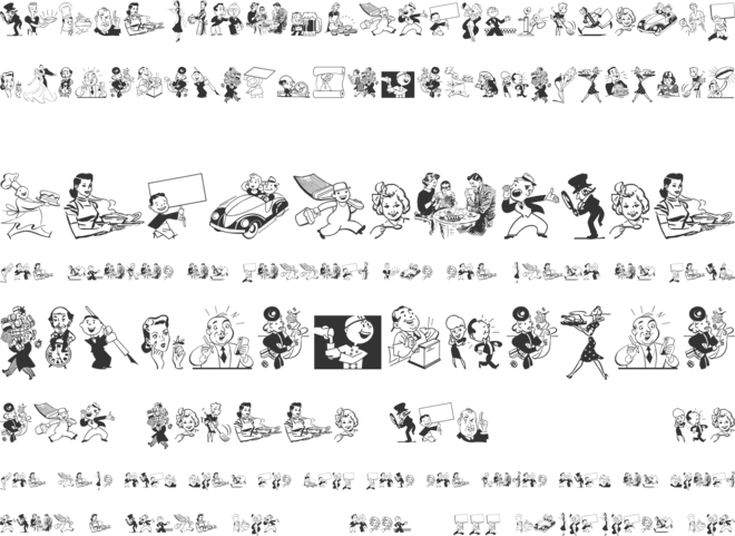 Retrodings font preview