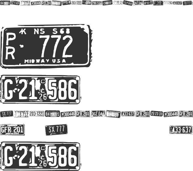 Californian cars font preview