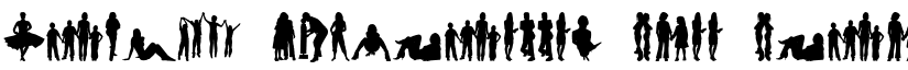 Human Silhouettes Free Four font download