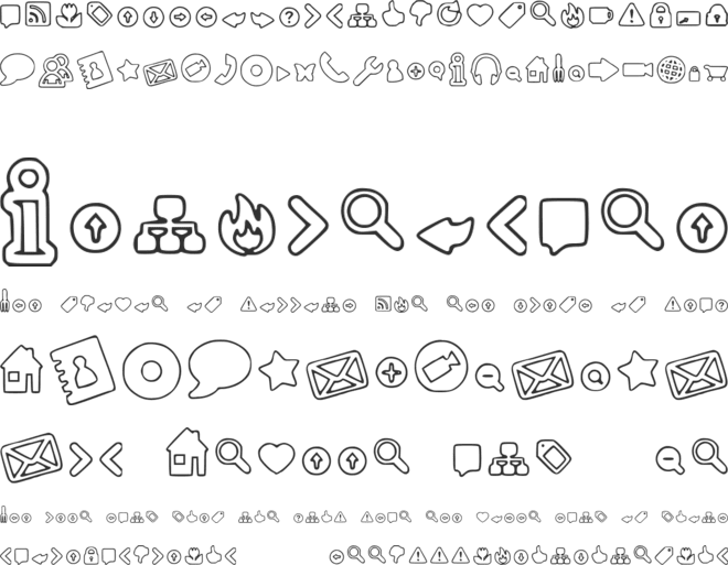 Web Tools Outline font preview