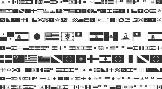 Raise Your Flag font preview