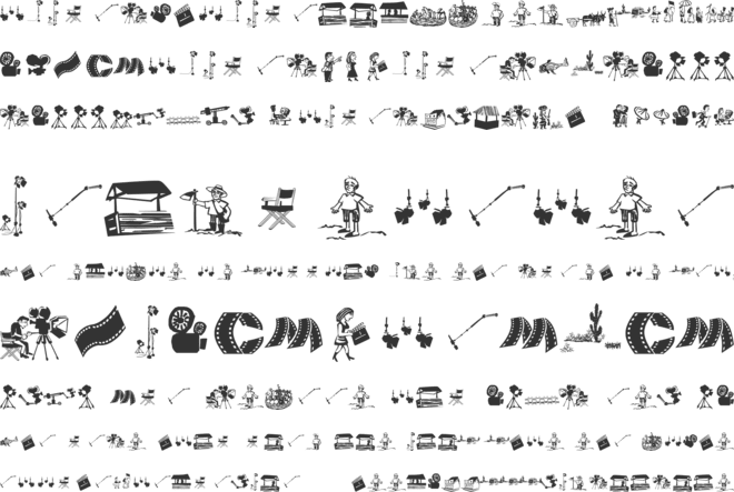 Cordel Movies font preview