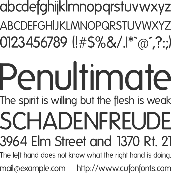 Folks font preview