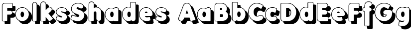 FolksShades font