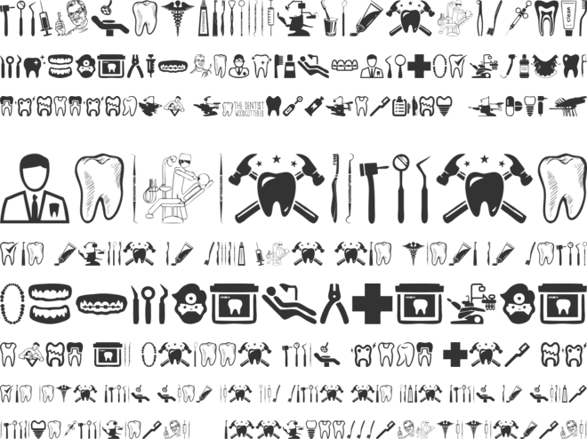 The Dentist font preview