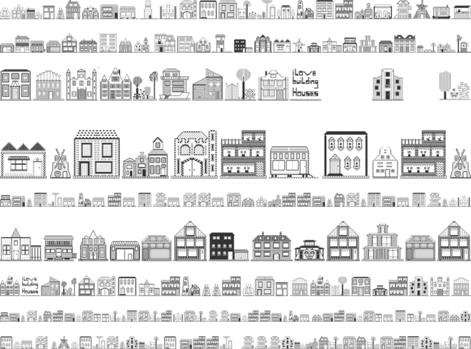 Houses font preview