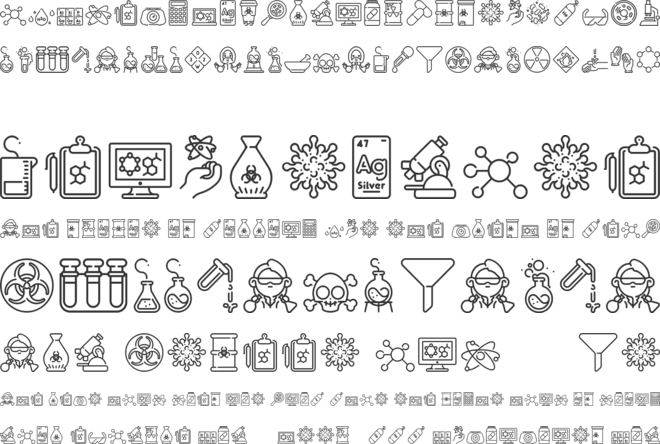 Chemistry Icon font preview