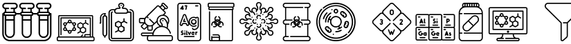 Chemistry Icon font download