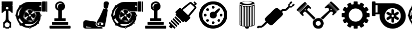 Car Parts Regular font