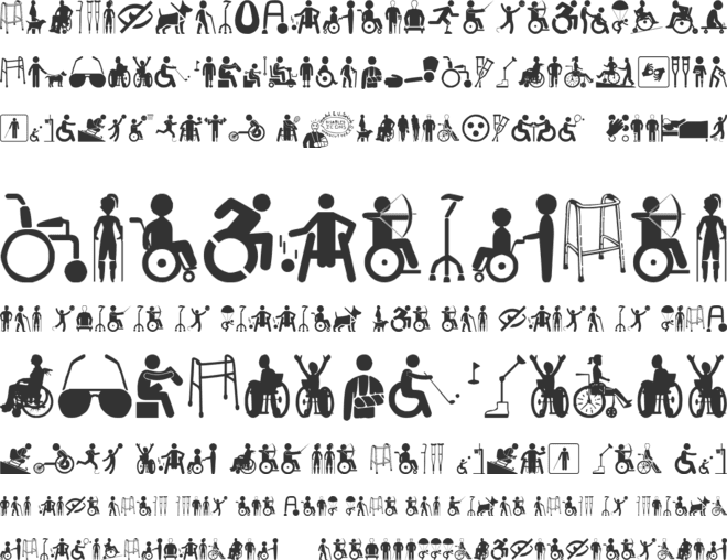 Disabled Icons font preview