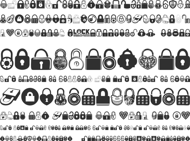 Lock font preview