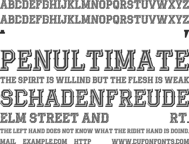 JackRunnerFree font preview
