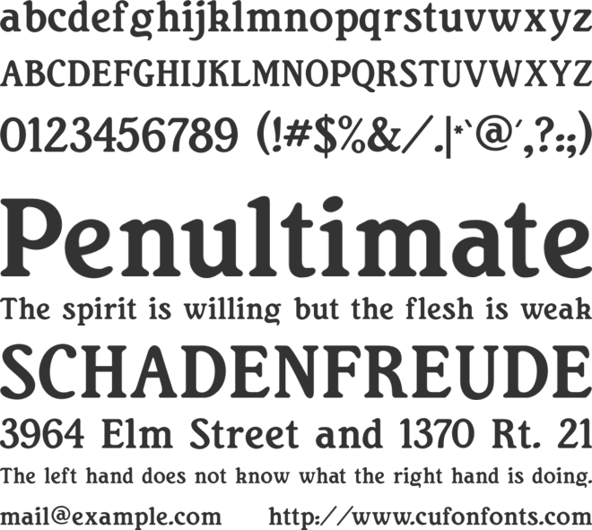RitaSmith font preview