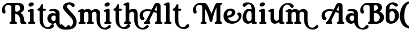RitaSmithAlt Medium font