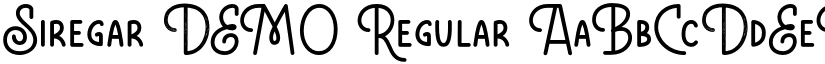 Siregar DEMO Regular font