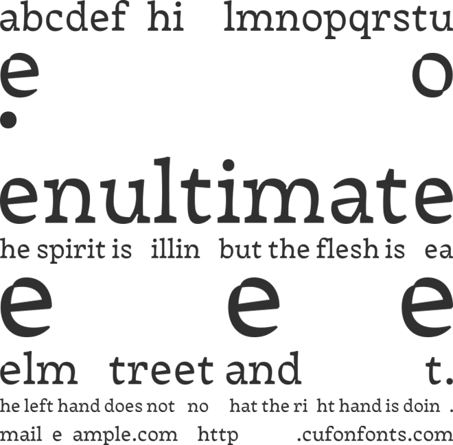 Experimental 1216 font preview