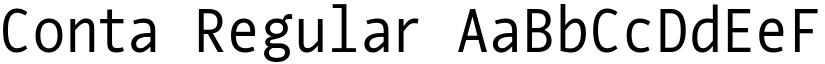 Conta Regular font