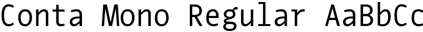 Conta Mono Regular font