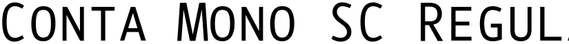 Conta Mono SC Regular font