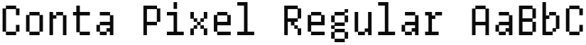 Conta Pixel Regular font