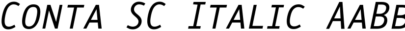 Conta SC Italic font