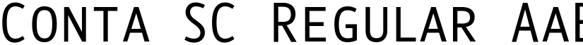 Conta SC Regular font