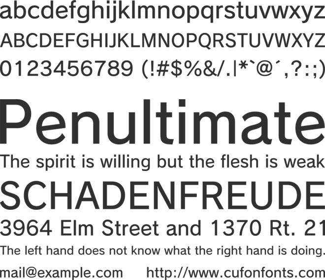 SCE-PS3 Rodin LATIN font preview