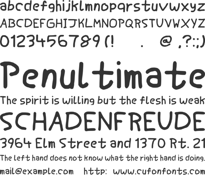 Drawn Sans font preview