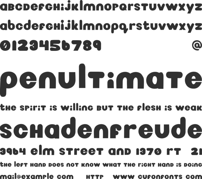OfficialNICK font preview