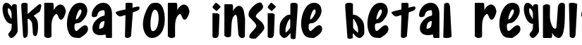 Gkreator Inside Beta1 Regular font