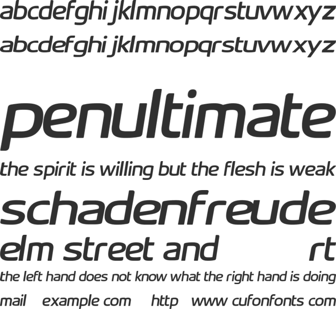 Acer Supplement font preview