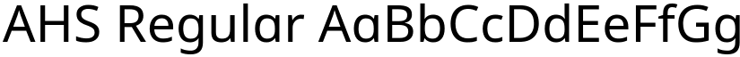 AHS Regular font