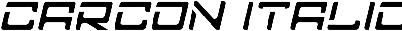 CARCON Italic font