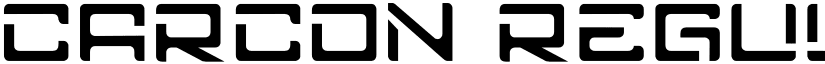 CARCON Regular font