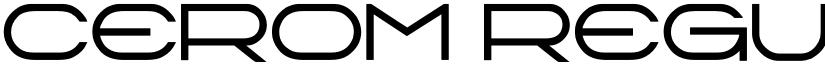 CEROM Regular font