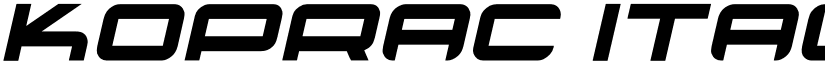 koprac Italic font