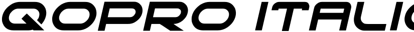 qopro Italic font