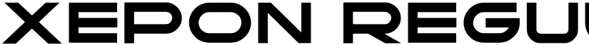 xepon Regular font
