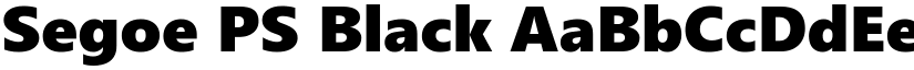 Segoe PS Black font