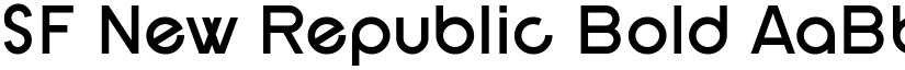 SF New Republic Bold font