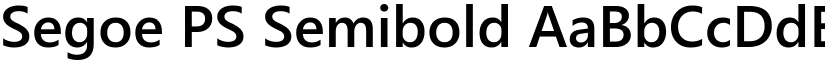 Segoe PS Semibold font