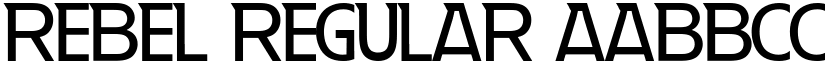 Rebel Regular font