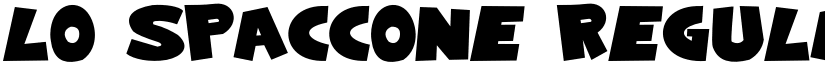Lo Spaccone Regular font